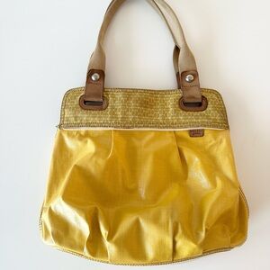 Fossil Key-Per Coated Canvas Geometric Shopper Tote